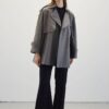oversized-short-trench-coat-grey-women-Lebanon-Kanstore Oversized short trench coat grey