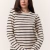striped-long-sleeve-tshirt-black-Lebanon-kanstore Striped long sleeve regular fit t-shirt black