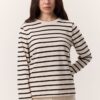 striped-long-sleeve-tshirt-black-Lebanon-kanstore Striped long sleeve regular fit t-shirt black