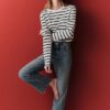 striped-long-sleeve-tshirt-black-Lebanon-kanstore Striped long sleeve regular fit t-shirt black