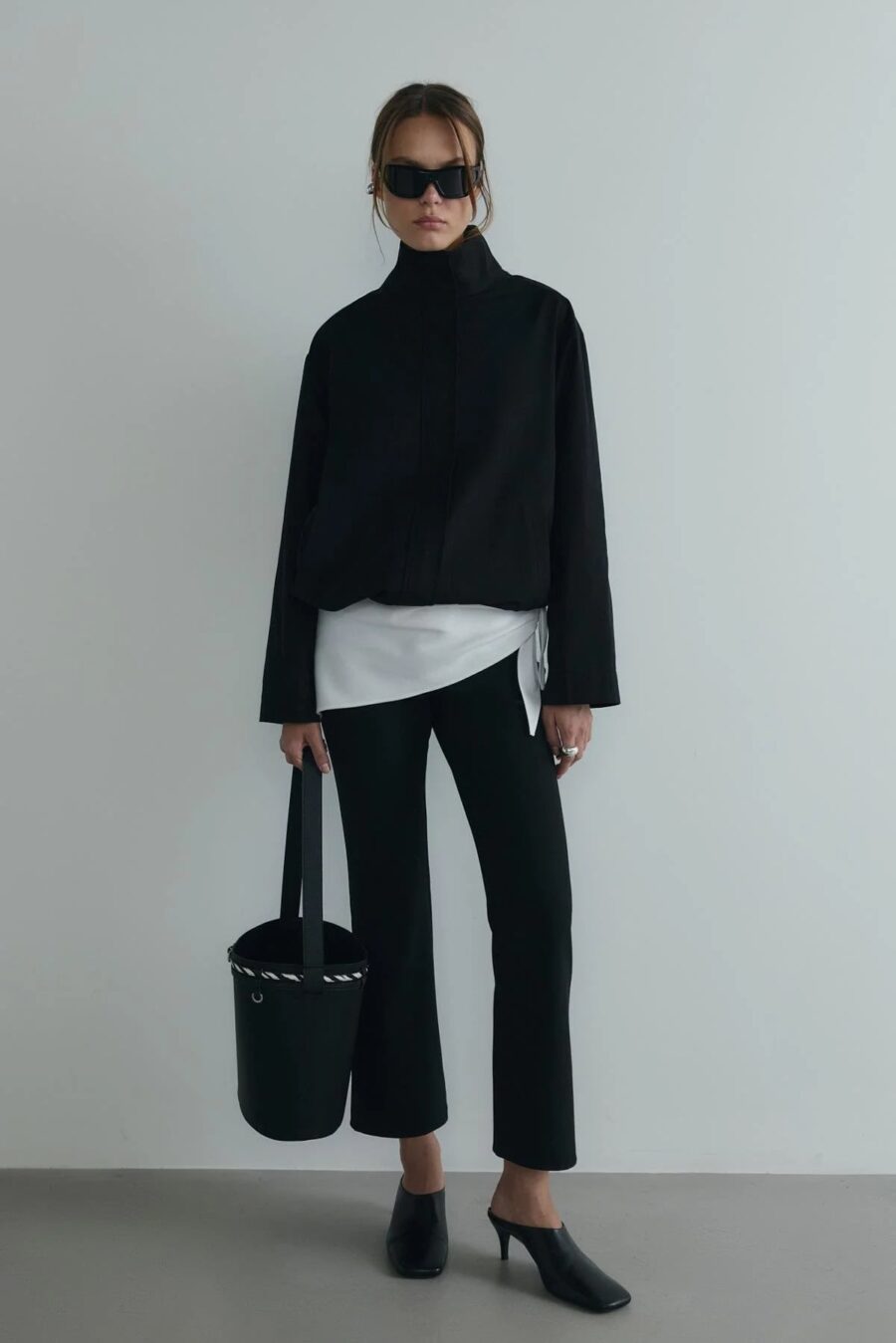 Black cavie bomber jacket