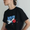 Black jetlag oversize t-shirt