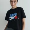 Black jetlag oversize t-shirt