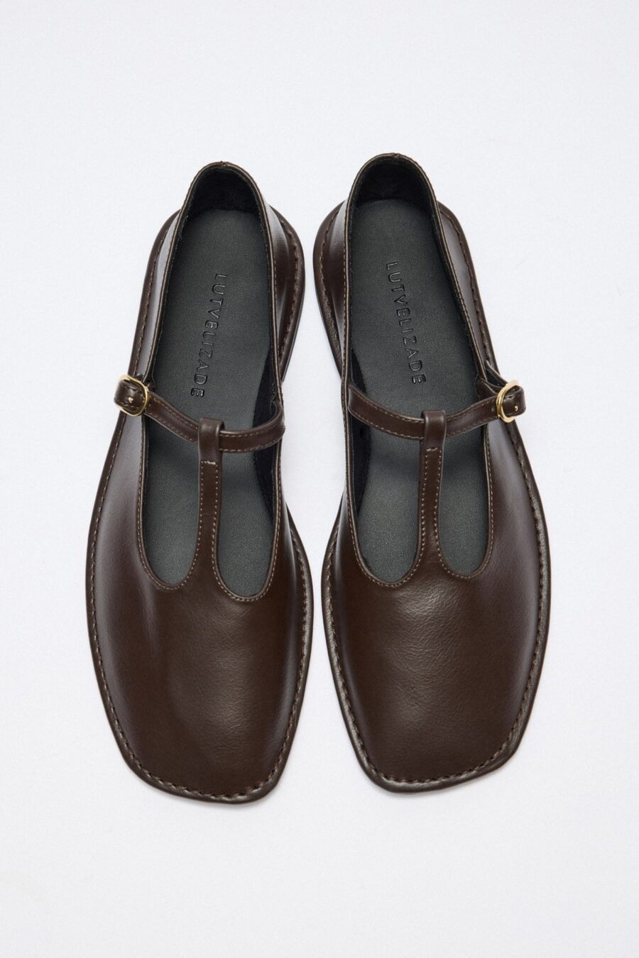 women-dark-brown-cutout-ballerina-flats-kanstore-4-min Dark brown cutout leather ballerina flats