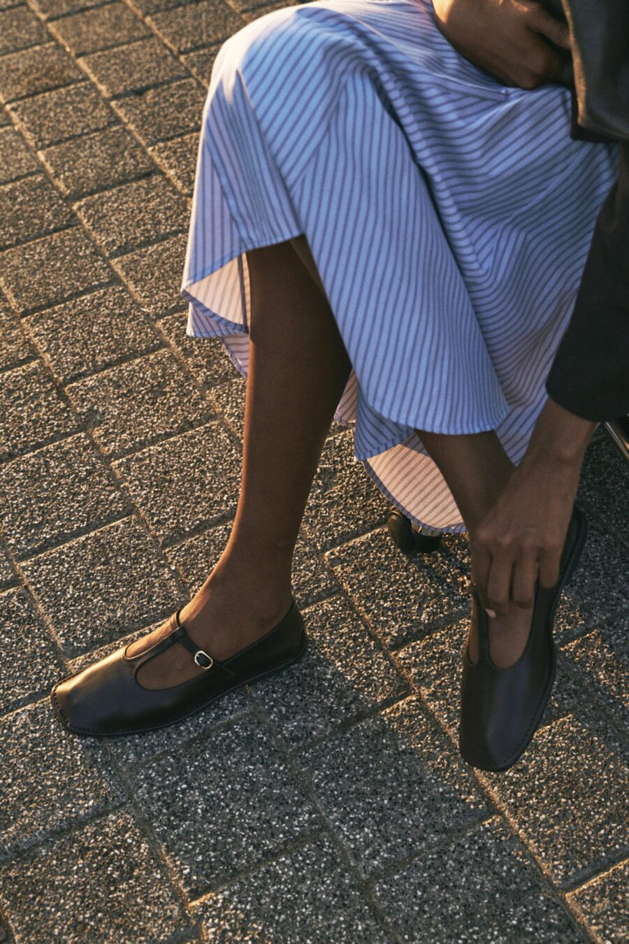 women-dark-brown-cutout-ballerina-flats-kanstore-7-min Dark brown cutout leather ballerina flats