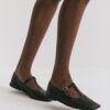 women-dark-brown-cutout-ballerina-flats-kanstore-9-min Dark brown cutout leather ballerina flats