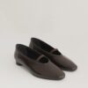 women-dark-brown-low-heel-strap-flats-kanstore-4-min Dark brown low-heel strap flats