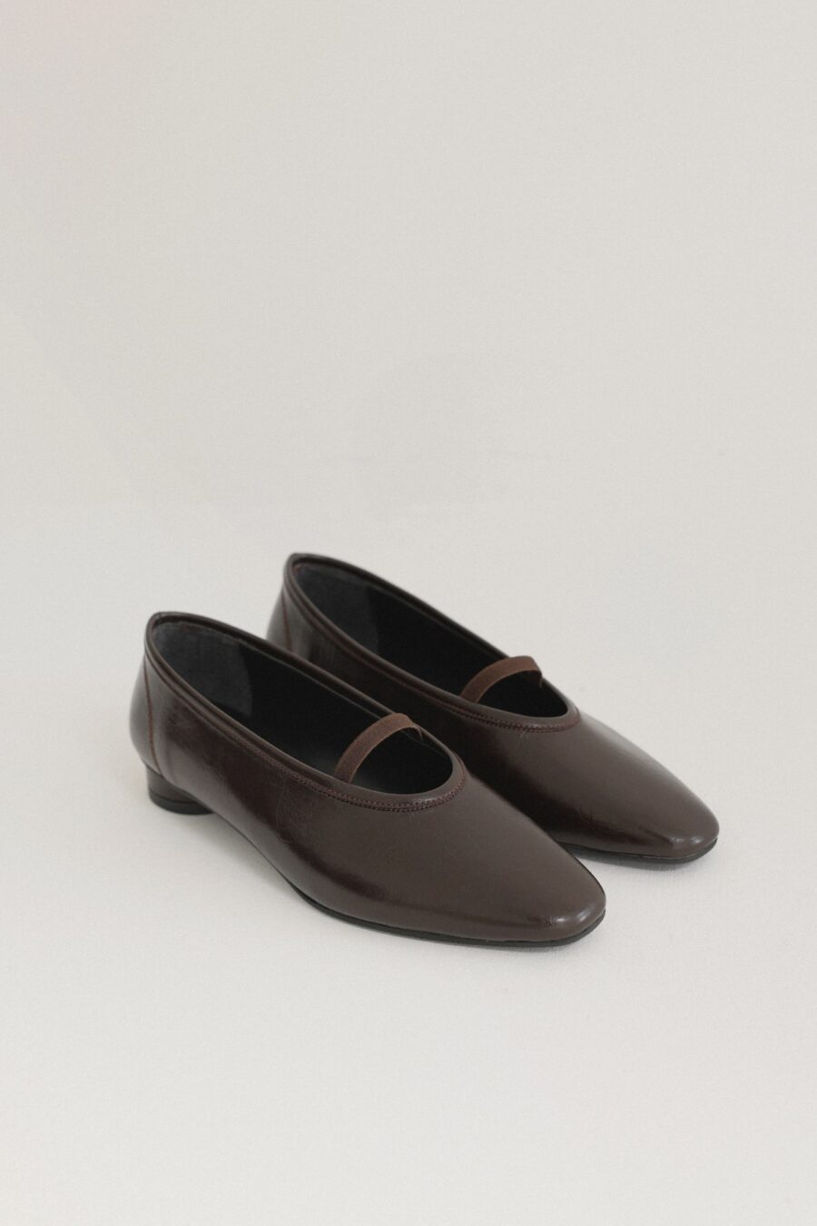 women-dark-brown-low-heel-strap-flats-kanstore-4-min Dark brown low-heel strap flats