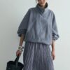 women-gray-donette-pleated-skirt-kanstore-4-min Gray donette pleated suit