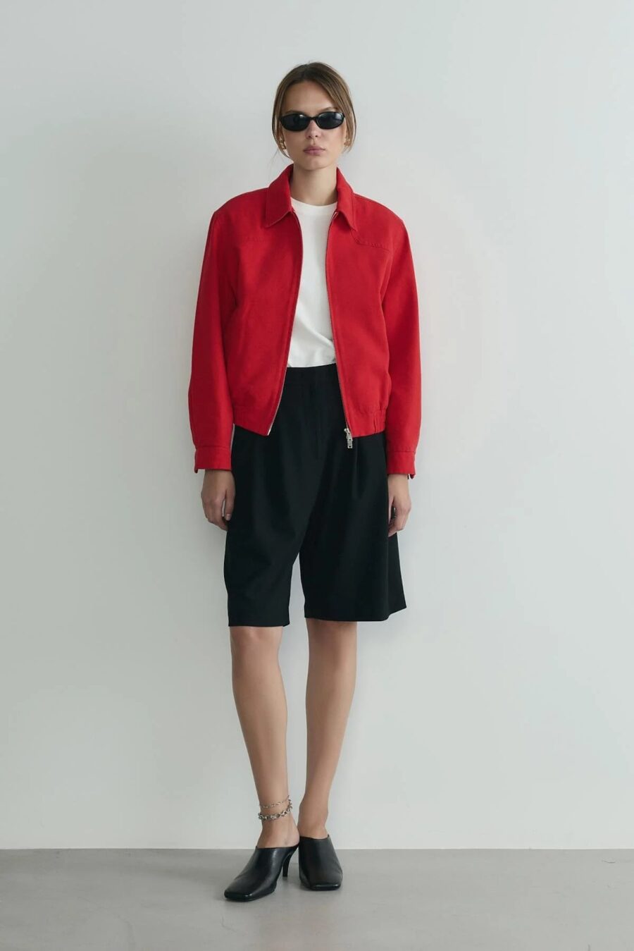 Red alden washed jacket