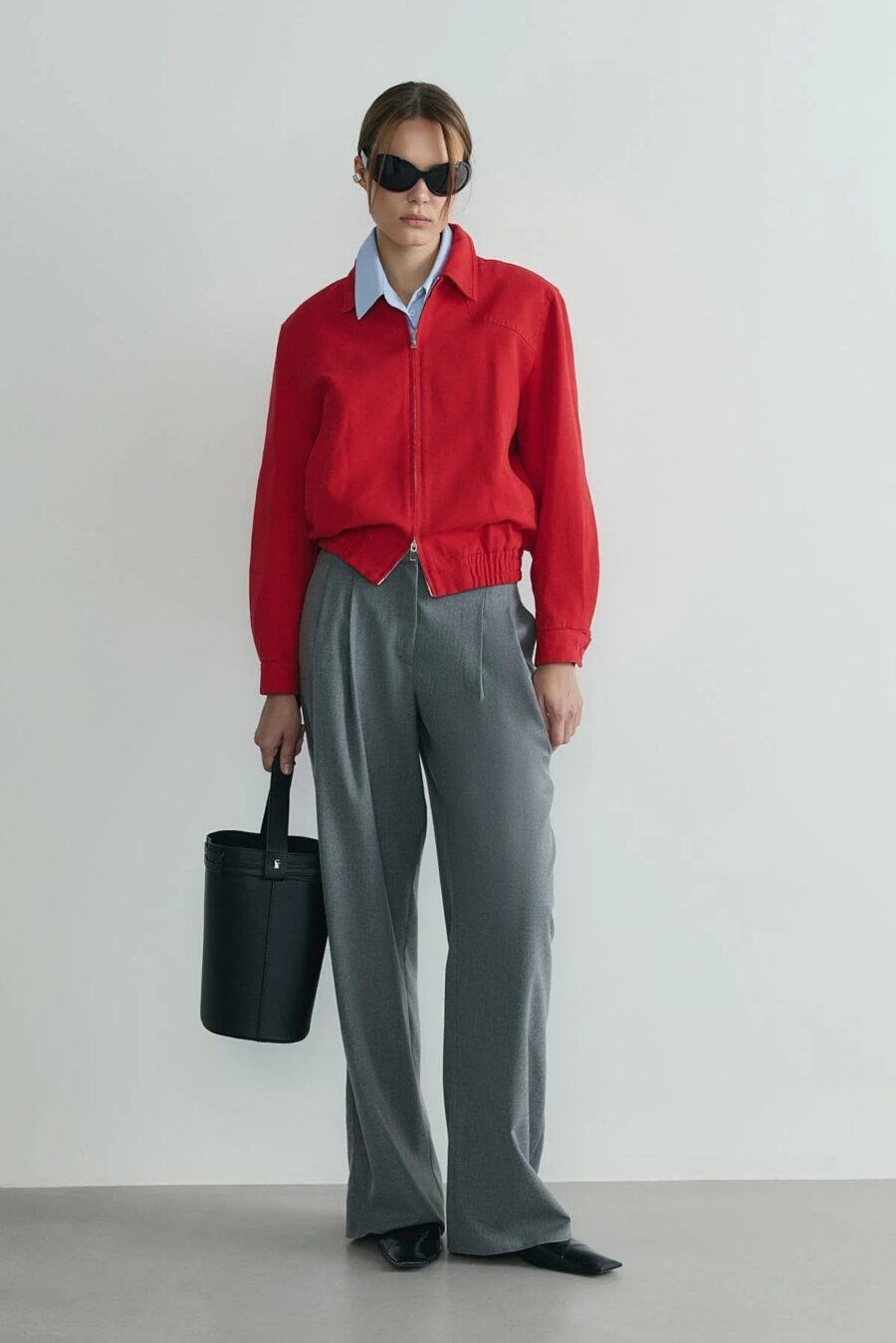 Red alden washed jacket