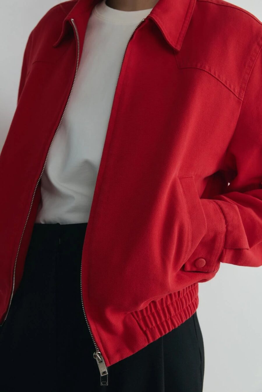 Red alden washed jacket