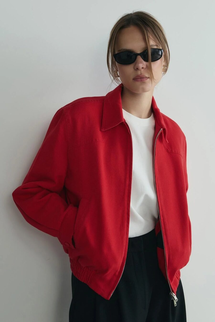 Red alden washed jacket