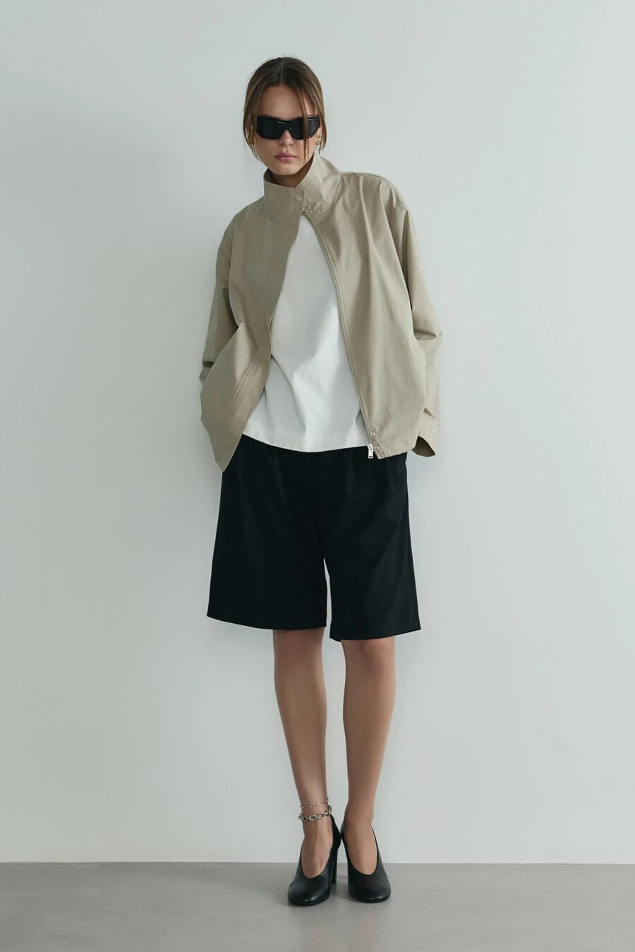 Stone cavie bomber jacket