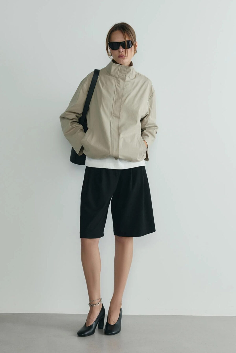 Stone cavie bomber jacket