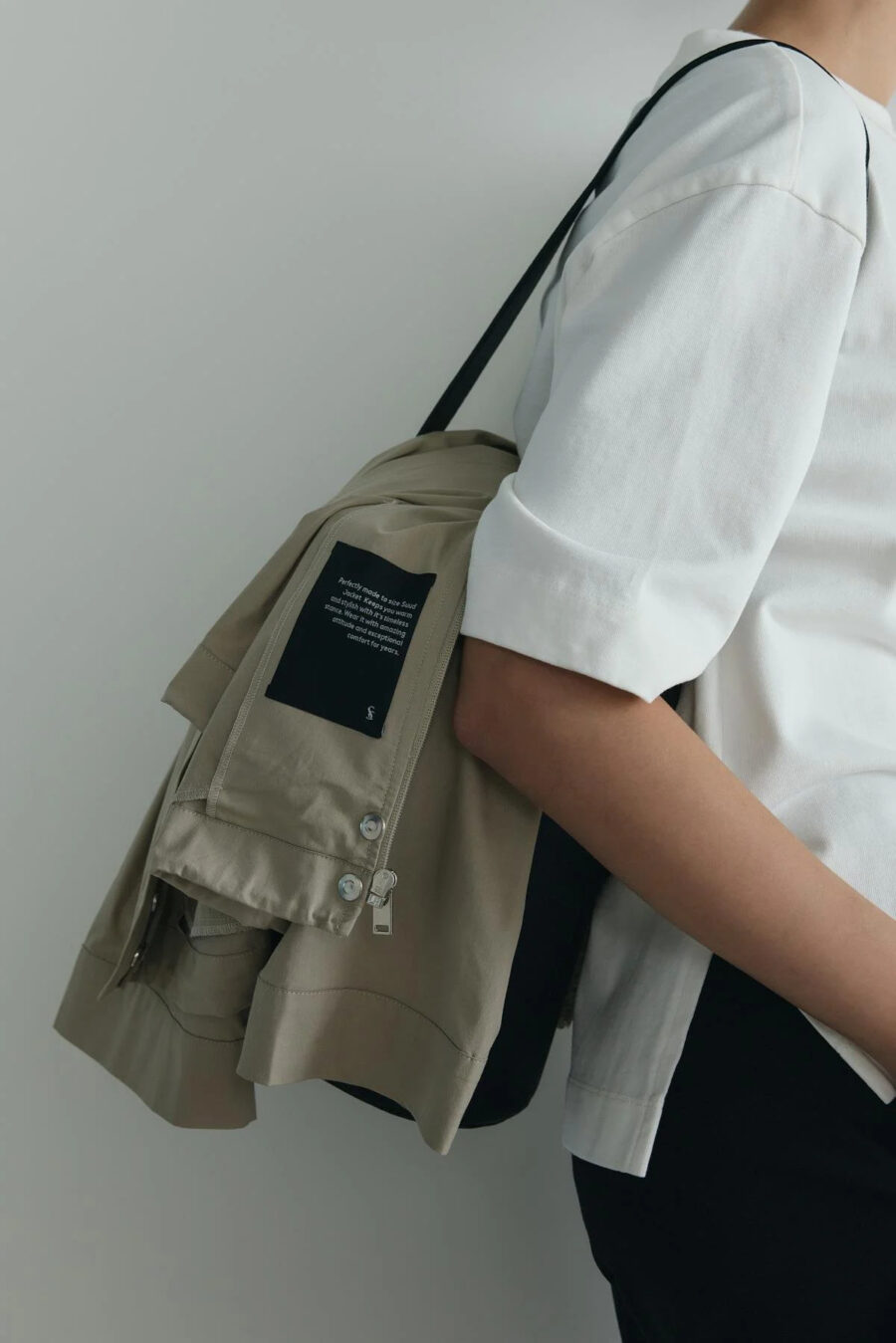 Stone cavie bomber jacket