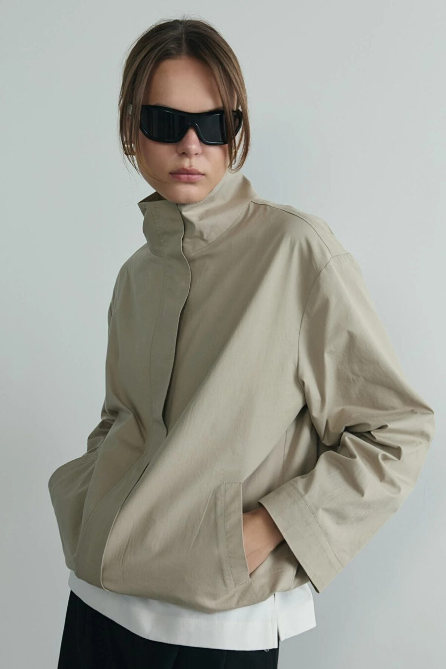 Stone cavie bomber jacket