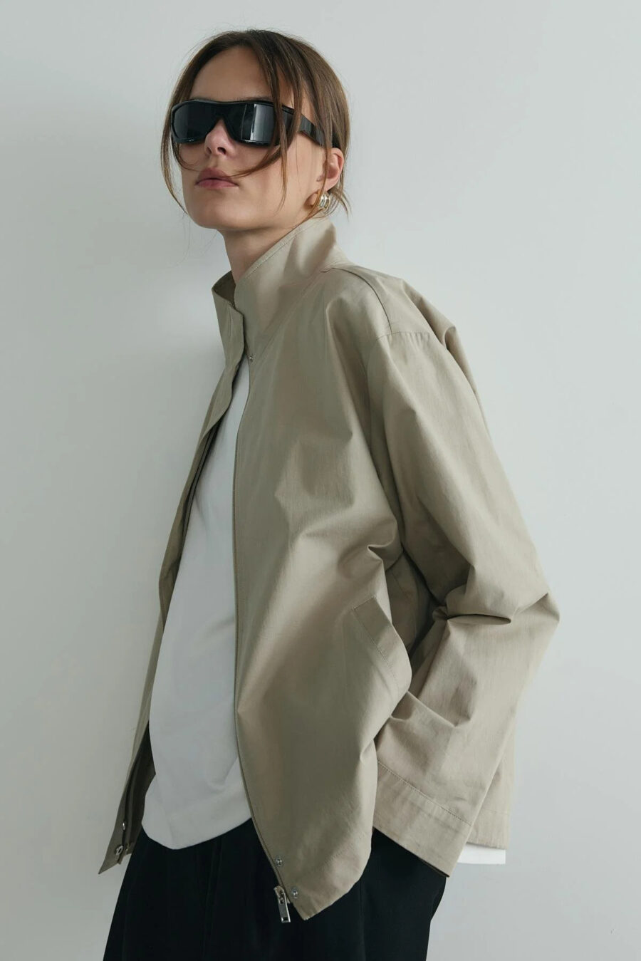 Stone cavie bomber jacket