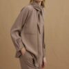 womens-stone-tencel-shirt-with-scarf-detail-kanstore-7-min Stone tencel shirt with scarf detail