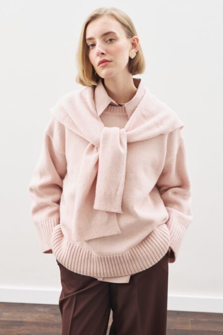 Chunky oversize sweater pink