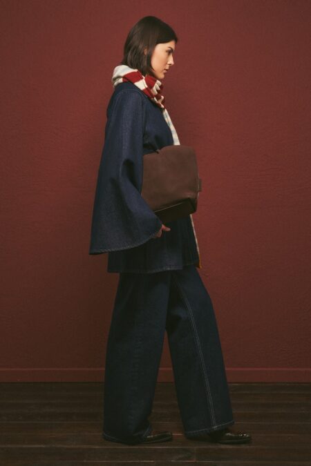 Indigo oversized denim suit