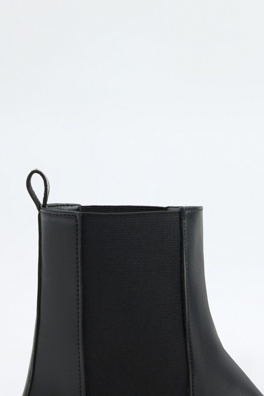 black-square-toe-elastic-boots-kanstore-4-min Black square-toe elastic boots