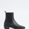 black-square-toe-elastic-boots-kanstore-7-min Black square-toe elastic boots