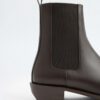 dark-brown-square-toe-elastic-boots-kanstore-2-min Dark brown square-toe elastic boots
