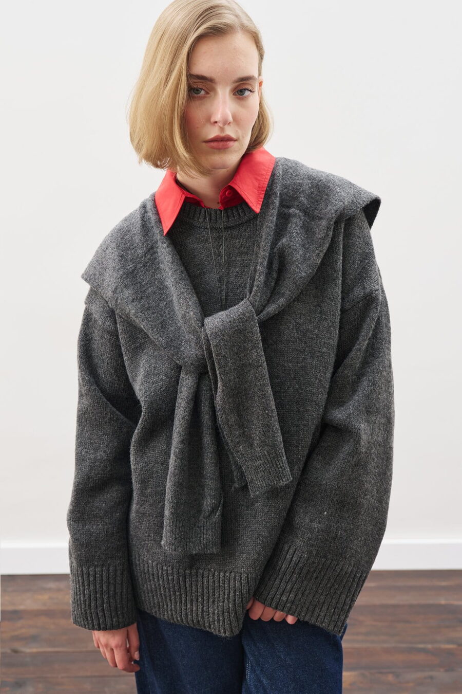 Chunky oversize sweater anthracite