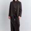 Mink high-neck suit