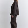 Mink high-neck suit