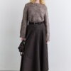 Wide skirt mink with cup detail