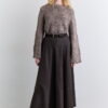 Wide skirt mink with cup detail