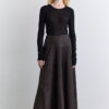 Wide skirt mink with cup detail
