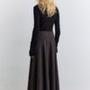 Wide skirt mink with cup detail