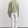 Soft textured sweater green