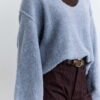 Soft textured sweater blue