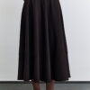 Wide skirt brown with cup detail