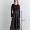 Wide skirt mink with cup detail