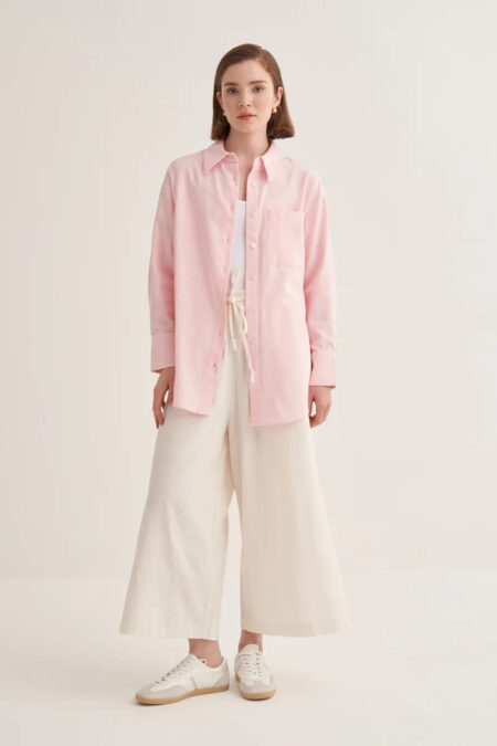Pink organic cotton essential shirt