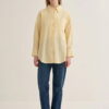 Butter yellow organic cotton essential shirt