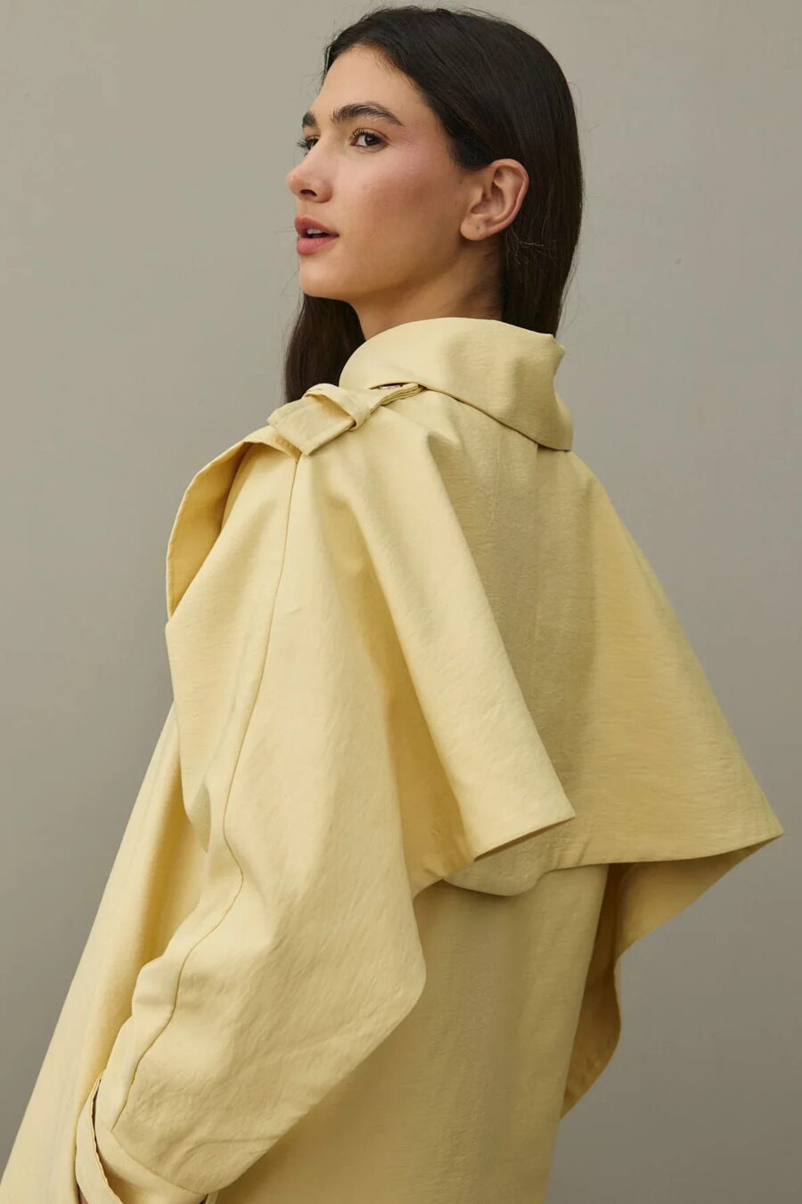 Yellow epaulette detail jacket