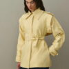 Yellow epaulette detail jacket