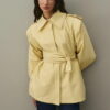 Yellow epaulette detail jacket