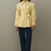 Yellow epaulette detail jacket