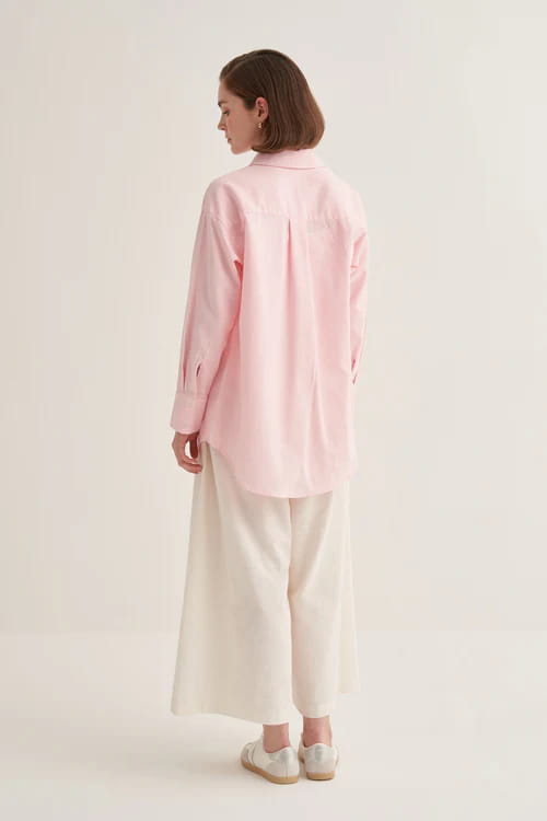 Pink organic cotton essential shirt