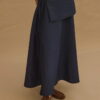 Navy detachable belt skirt
