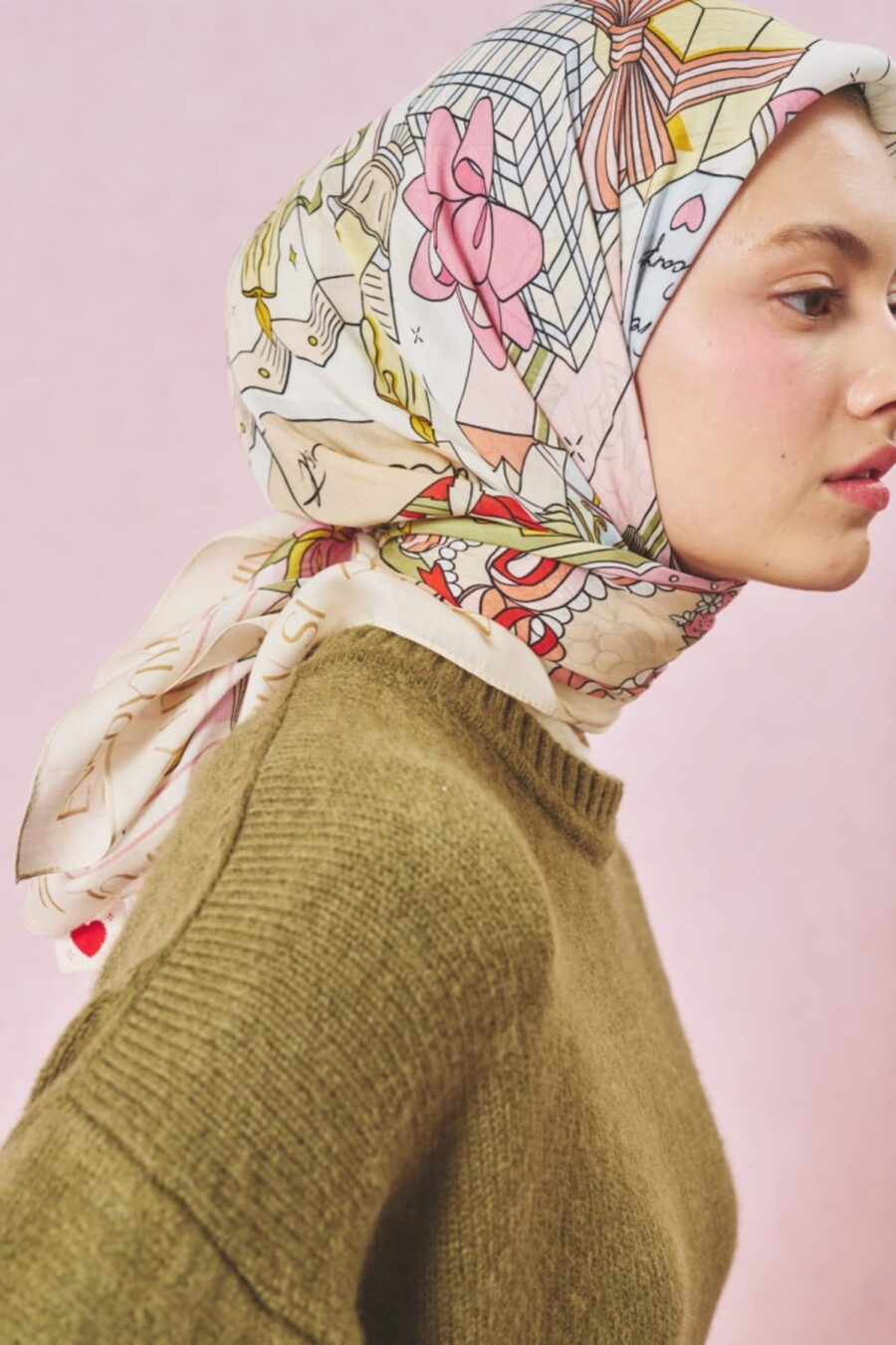 Sunshine floss viscose scarf