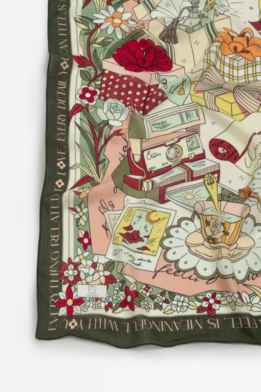 Forest floss viscose scarf