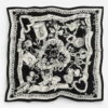 Black eternal love floss viscose scarf